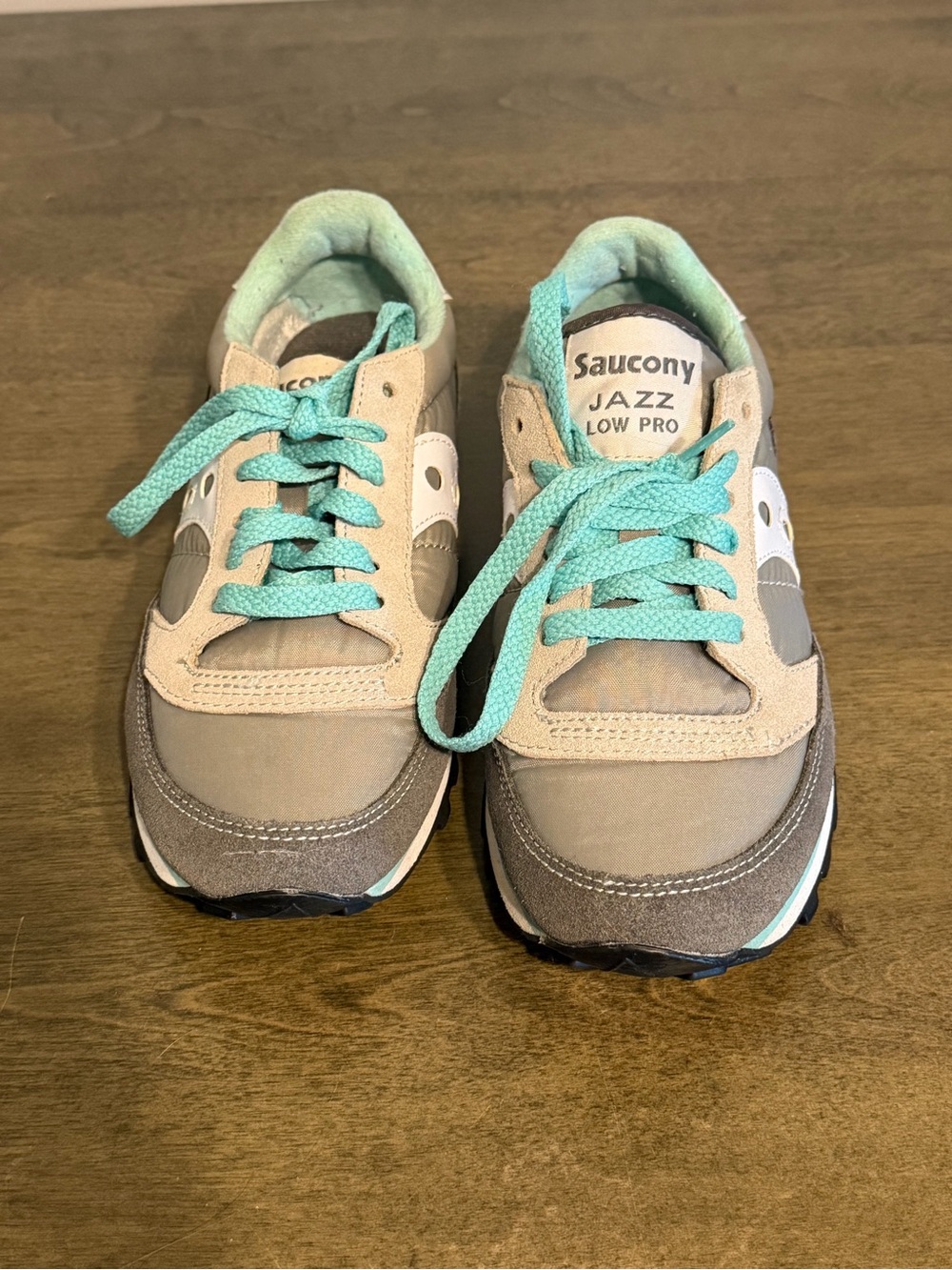 Saucony Jazz Low Pro Powder Gray Blue Running Shoes Women’s Size 7